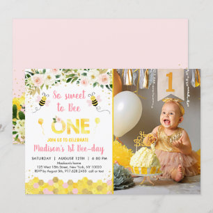 Invitation Sweet to Bee Un Anniversaire