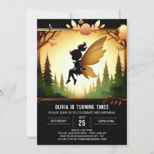 Invitation Sweet Whimsical Fairy Anniversaire