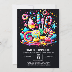 Invitation Sweet Wonderland Fête Anniversaire