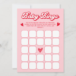 Invitation Sweetheart Valentine Baby Shower Baby Bingo Game