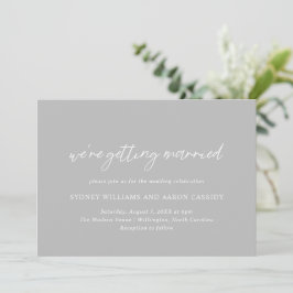Invitation Sydney Grey Mariage moderne