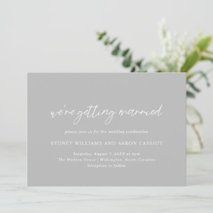 Invitation Sydney Grey Mariage moderne