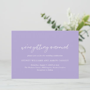 Invitation Sydney Lavender Mariage moderne