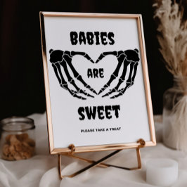 Invitation Symbole Baby shower d'Halloween gothique
