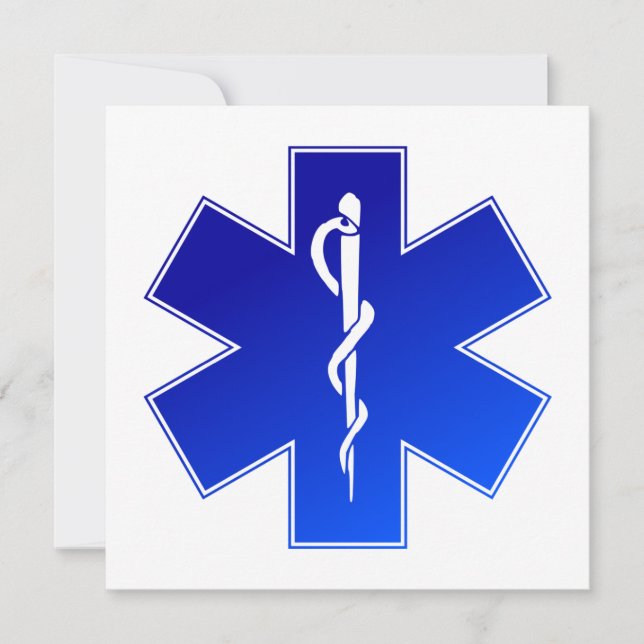 Invitation Symbole de Medical EMS (Devant)