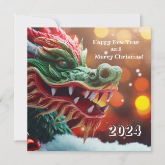 Invitation symbole du dragon chinois 2024