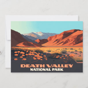 Invitation Symbole du Pavot de la Californie du Parc National