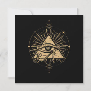 Invitation Symbole illuminati Masonic Triangle Plan de Conspi