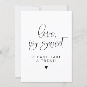 Invitation SYMBOLE JOLIE Minimalist Love is Sweet Treat Favor