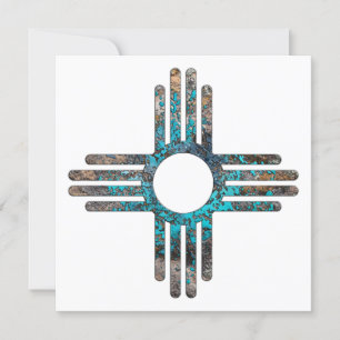 Invitation Symbole Sun Zia du Nouveau-Mexique