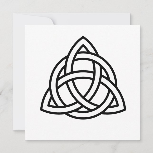 Invitation Symbole triquetra de noeud de trinité celtique (Devant)