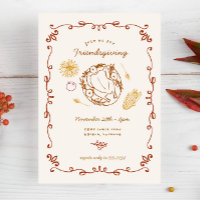 Sympa Illustré Décontracté Thanksgiving Friendsgiv