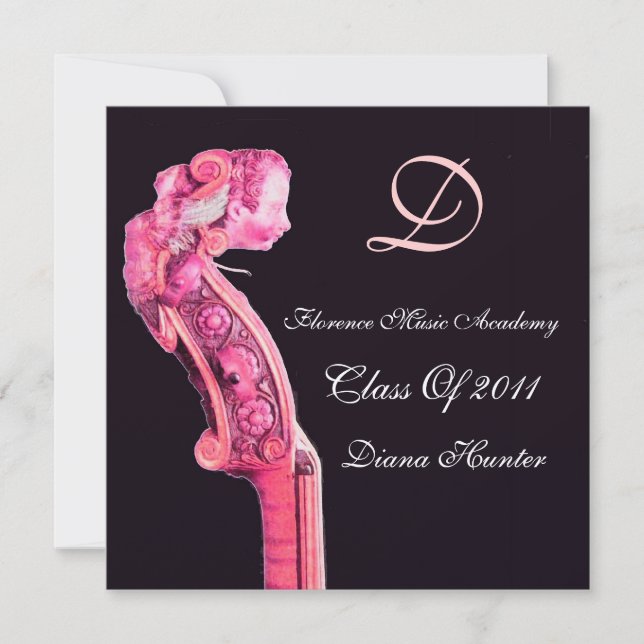 Invitation SYMPHONIA CLASSIC MUSIC DIPLÔME MONOGRAMME métal (Devant)