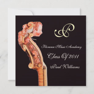 INVITATION SYMPHONIA MUSIQUE CLASSIQUE DIPLÔME MONOGRAMME