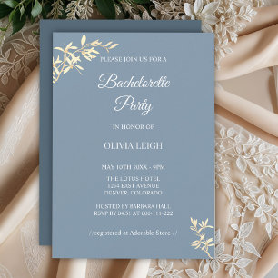 Invitation Symphonie florale intemporelle Bachelorette Party