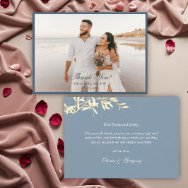 Invitation Symphonie florale intemporelle en Merci bleu