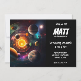 Invitation Système solaire