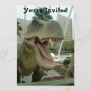 Invitation T-Rex Dinosaur