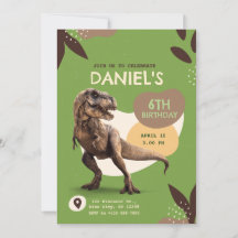 T-Rex Dinosaur Birthday Party