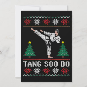 Invitation T-shirt dégueulasse de Noël Tang Soo Do arts marti
