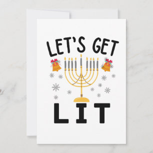 Invitation T-Shirt Hanukkah Allumons-Le