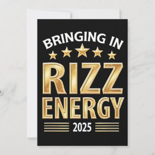 Invitation T-shirt Rizz Energy 2025 - Drôle de génération