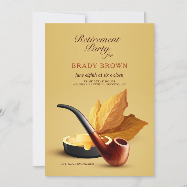 Invitation Tabac à pipe (Devant)