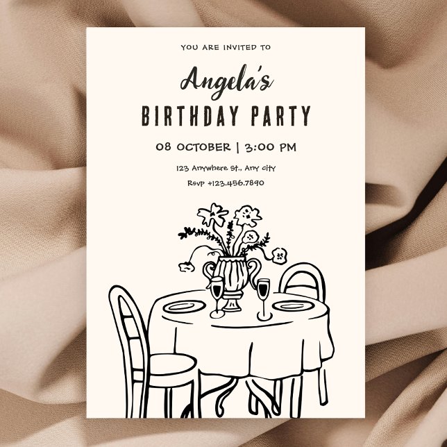 Invitation Table à manger (Créateur téléchargé)