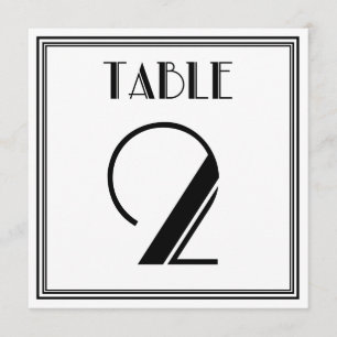 Invitation Table Art Déco Numéro 2