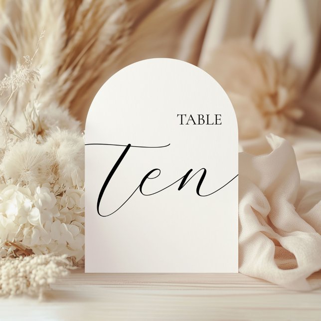 Invitation Table Number Ten Card (Créateur téléchargé)