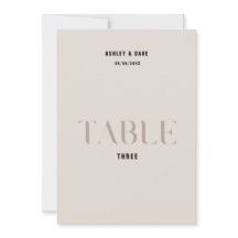 Tableau 3 Mariage beige gras Numéro de tableau