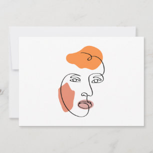 Invitation Tableau Abstrait minimaliste