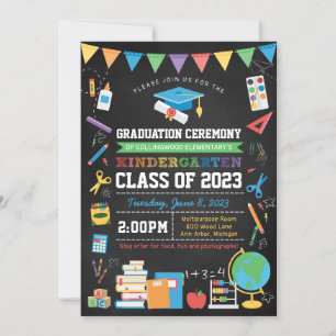 Invitation Tableau d'affichage des diplômes de maternelle - M