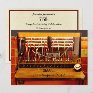 Invitation Tableau de bord de l'Invitation de la fête du 75e 