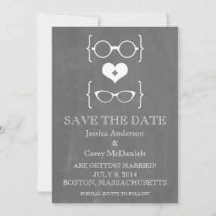 Invitation Tableau de bord des lunettes Geeky Enregistrer l'I