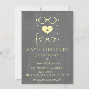 Invitation Tableau de bord des lunettes Geeky Enregistrer l'I