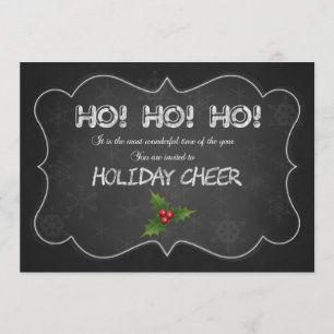 Invitation Tableau de bord unique HO HO HO Xmas Party