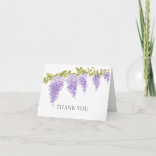 Invitation Tableau de Fleur de Glycine Merci