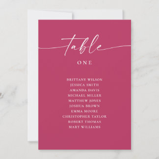 Invitation Tableau de placement des invités de mariage à l'éc