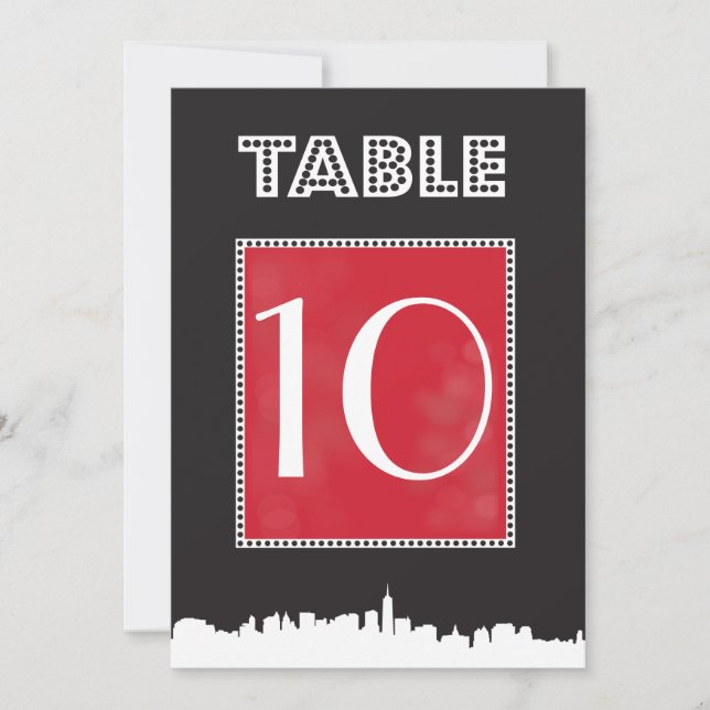 INVITATION TABLEAU DE SIÈGE N° POUR BAR MITZVAH CLASSIQUE BRO (Devant)