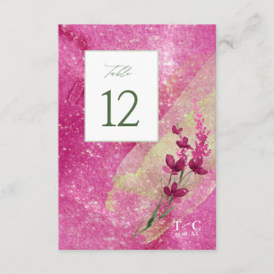 Invitation Tableau de texture du Mariage fleur sauvage No. Fs