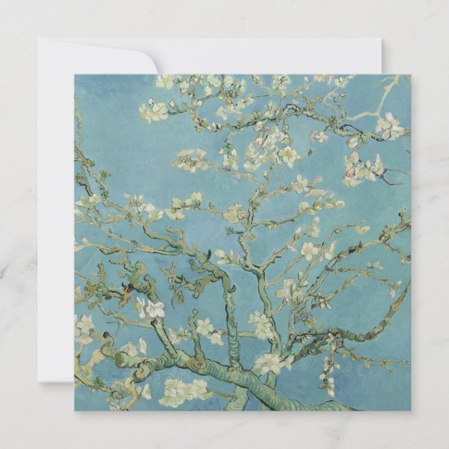 Invitation Tableau des fleurs d'amandes de Van Gogh (Devant)