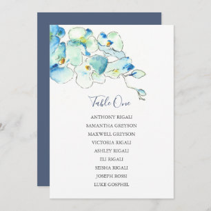 Invitation Tableau des places Mariages floraux, plan de table