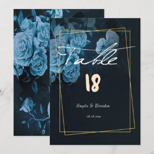 Invitation Tableau Mariage géométrique simple et chic or