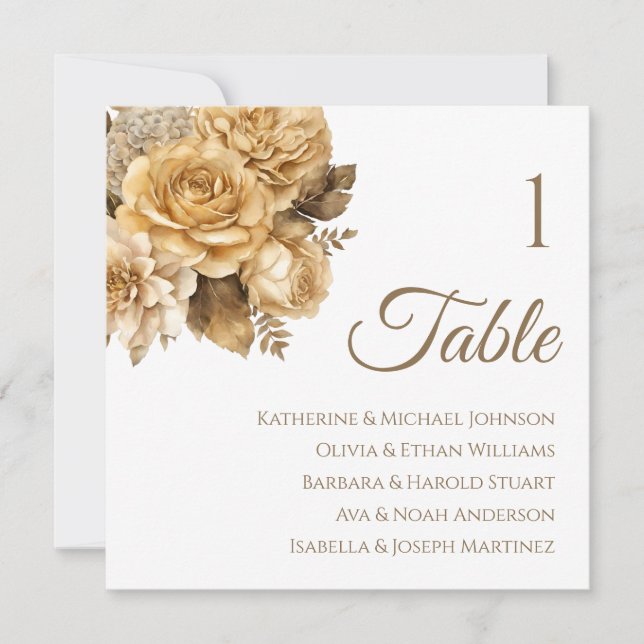 Invitation Tableau Neutre Des Bouquets-Sièges À Fleurs (Devant)