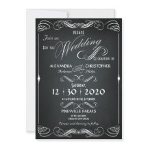 Tableau noir Vintage Gras de typographie Mariage C