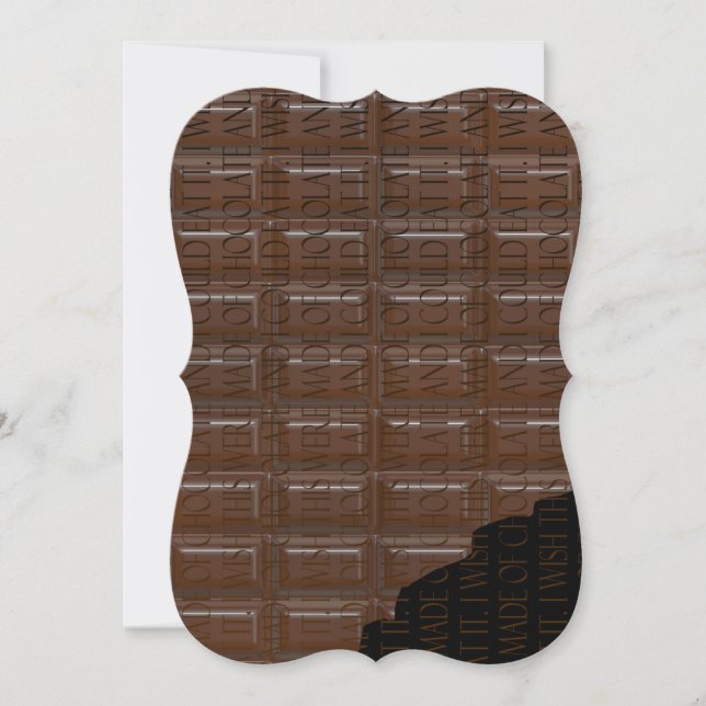 Invitation Tablette de chocolat (Devant)