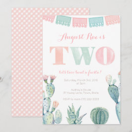 Invitation Taco à environ 2 ans fête mexicaine de fiesta