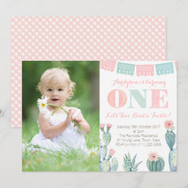 Invitation Taco à propos d'une Fiesta Girl 1er Anniversaire P
