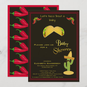 Invitation Taco au Baby shower